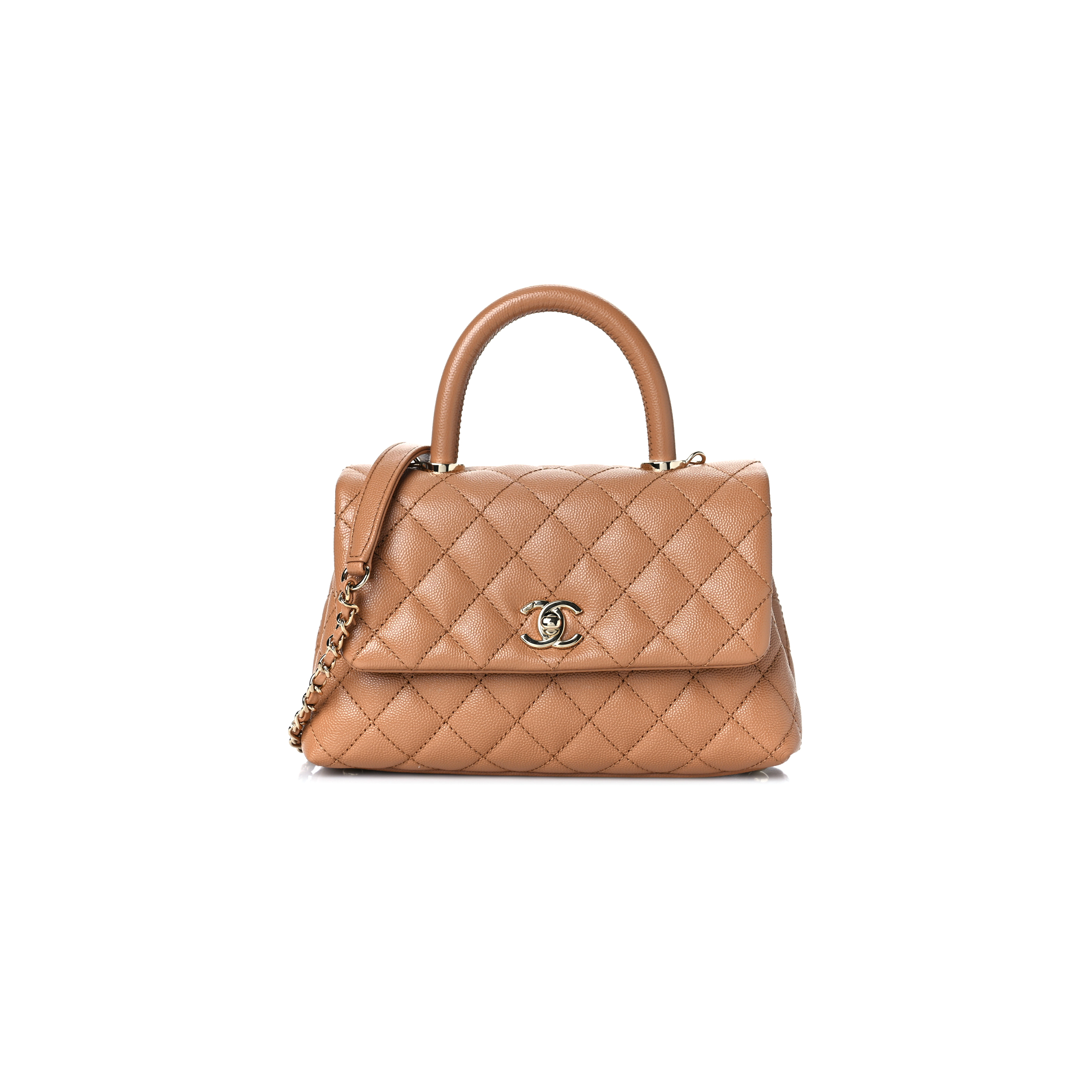CHANEL CAVIAR QUILTED MINI COCO HANDLE FLAP 1173752 (23*15*10cm)